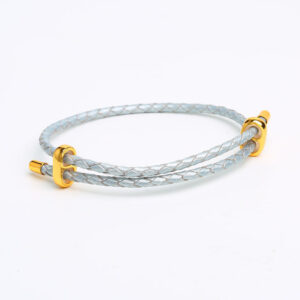 Bracelet réglable en cuir Cordon de poignet Cordon de perles à gros trous – Image 10