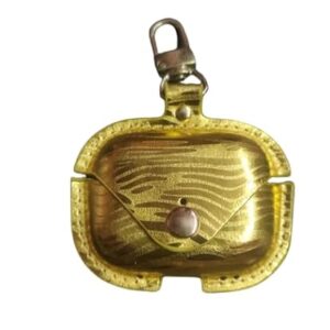 Étui pour ecouteur sans fil bluetooth en cuir rouge de luxe D – Image 1