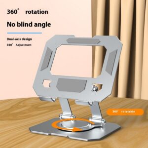 Desktop Metal Tablet Computer Stand Rotating Folding – Image 1