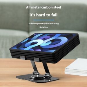 Desktop Metal Tablet Computer Stand Rotating Folding – Image 6